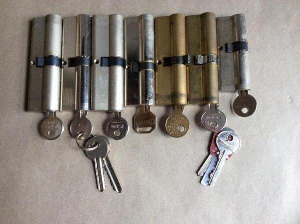 Image 1 of Seven UPVC Door Locks With Keys