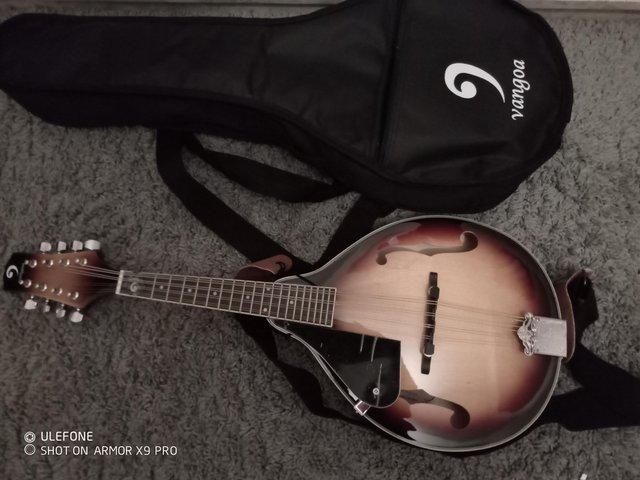 Preview of the first image of Vangoa left handed learner's mandolin.