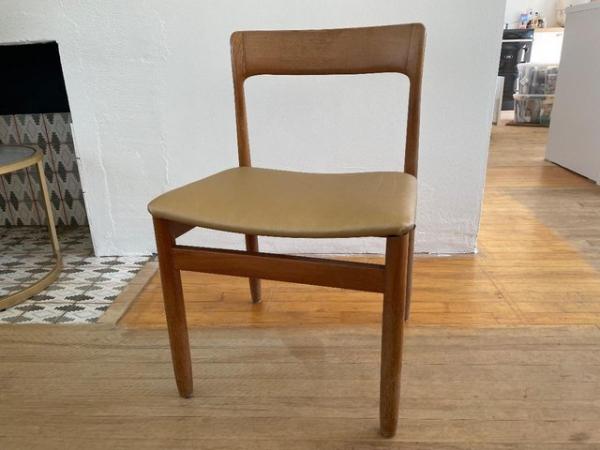 Image 1 of 6 Mid century modern chairs, solid wood