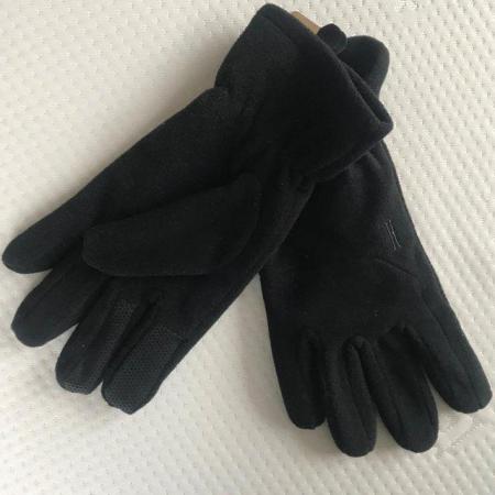 Image 3 of BNWT black touch screen warm men's gloves.