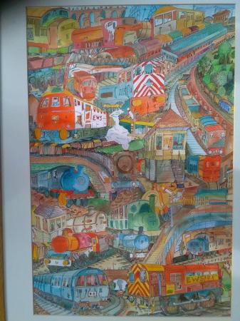 Image 1 of Welsh railways collage by Adrian Green