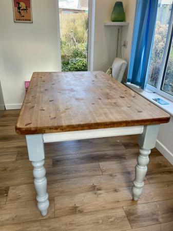 Image 1 of Solid pine dining table