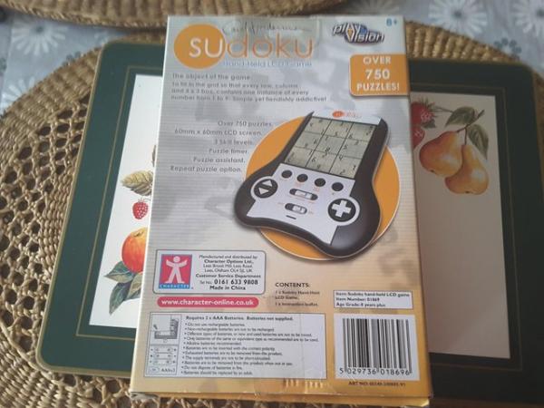 Image 3 of ELECTRONIC SUDOKU GAME FOR SALE
