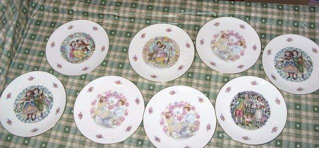 Image 1 of Collection of Royal Doulton Valentine's Day China Plate's