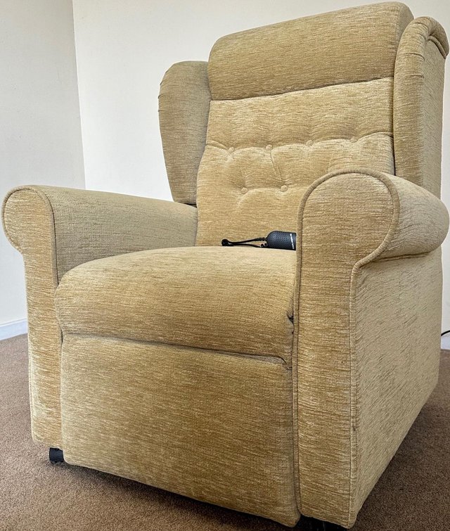 Preview of the first image of LUXURY ELECTRIC RISER RECLINER STRAW CHAIR MASSAGE DELIVERY.