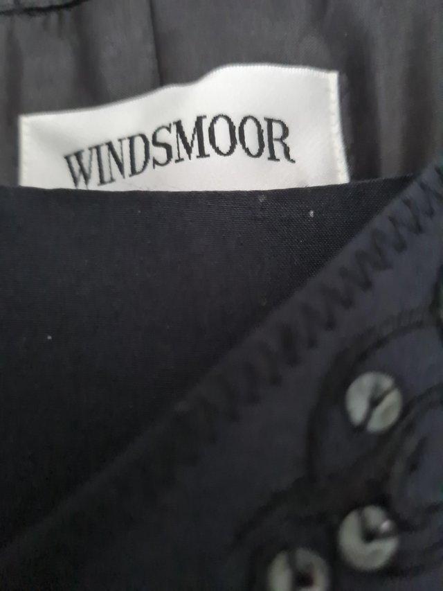 Preview of the first image of Windsmor black embellished evening trouser suit.