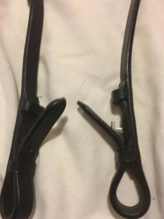 Image 2 of Black leather headslip, very good condition