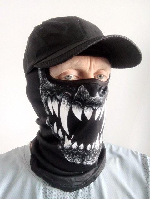 White fang monster mask with black baseball cap. - £18 each