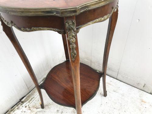 Image 2 of Beautiful inlaid French Kingwood side table