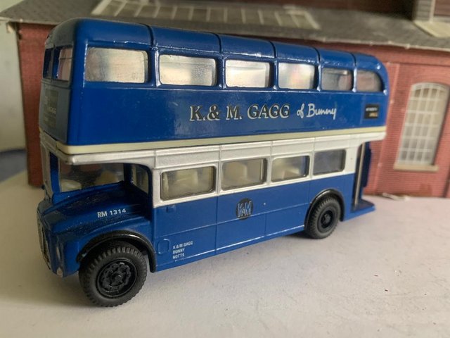 Preview of the first image of SCALE MODEL BUS Routemaster with Gagg, Notts.