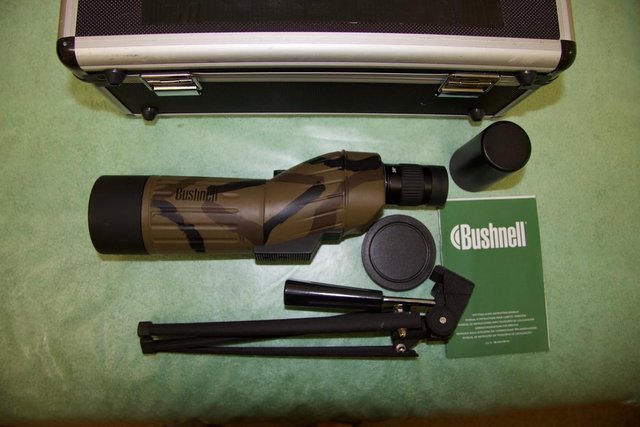 Preview of the first image of Bushnell Sentry 18-36 x 50mm Waterproof Camo Spotting Scope.
