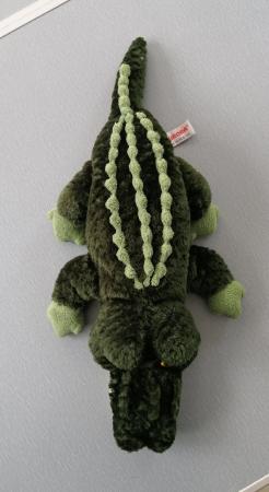 Image 6 of Aurora Green Plush Crocodile Soft Toy.  18.1/2" Long.