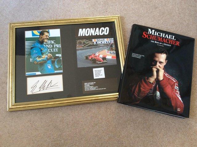 Preview of the first image of Michael Schumacher Book Plus Autograph.
