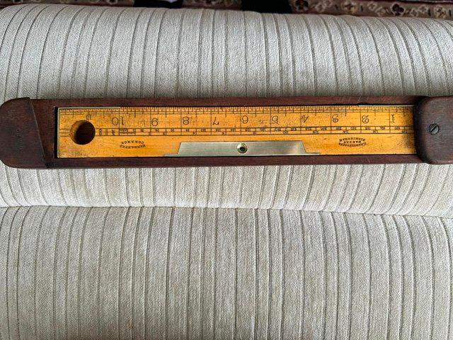 Preview of the first image of J. Rabone & Sons Birmingham Wood and Brass Spirit Level 12 i.
