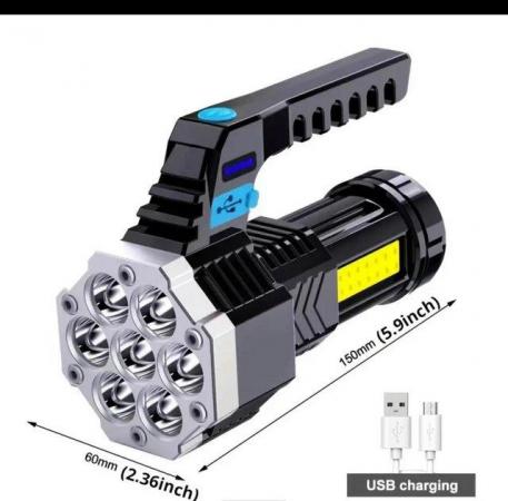 Image 1 of Rechargeable Cob Side Light - Powerful Handheld Lantern with