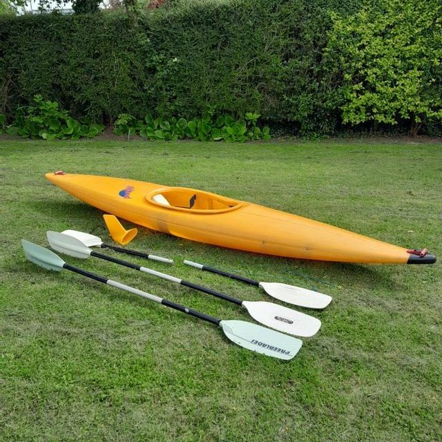 Preview of the first image of Pyranha 'Master' Kayak + 3 Paddles.