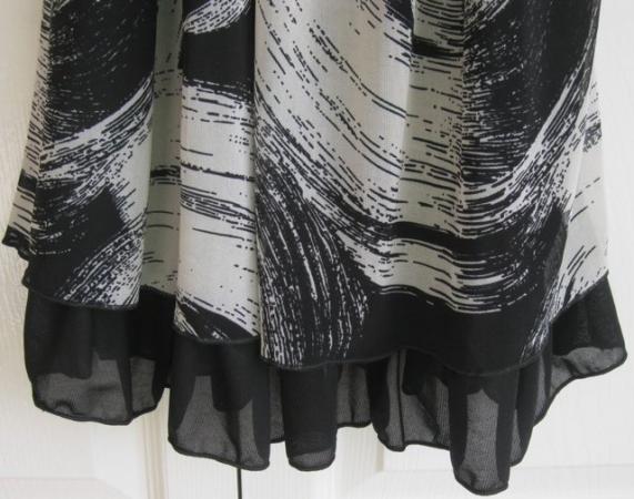 Image 3 of NEW Black/white layered Tunic Top or short dress, size S/M