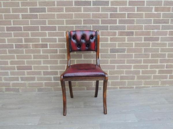 Image 3 of Ox blood Compact Chesterfield Desk Chair (UK Delivery)