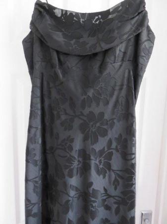 Image 2 of Roman black evening dress in size 16.
