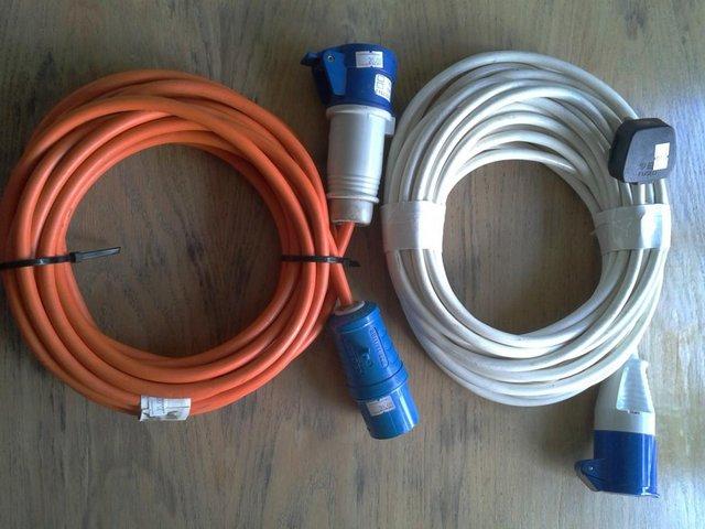 Preview of the first image of Caravan, Camper, Motorhome heavy duty hook up leads £20 each.