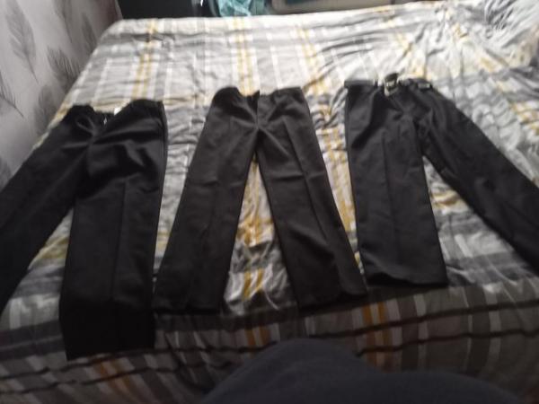 Image 3 of 3 pairs Brand new Boys Black School Trousers