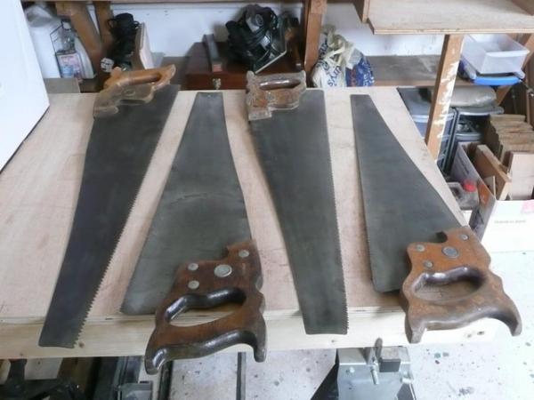 Image 3 of Collection of assorted Disston handsaws