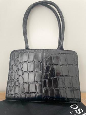 Image 3 of OSPREY LONDON Black Leather Handbag