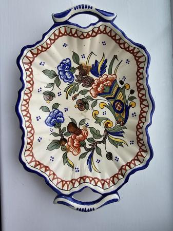 Image 1 of Fait, main pottery dish with handles