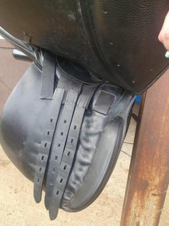 Image 2 of Gfs gp saddle 17" black wide good condition