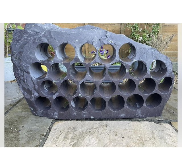 Preview of the first image of Large solid slate wine rack,26 slots - Commercial or Home.