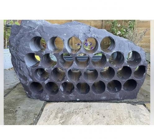 Image 1 of Large solid slate wine rack,26 slots - Commercial or Home