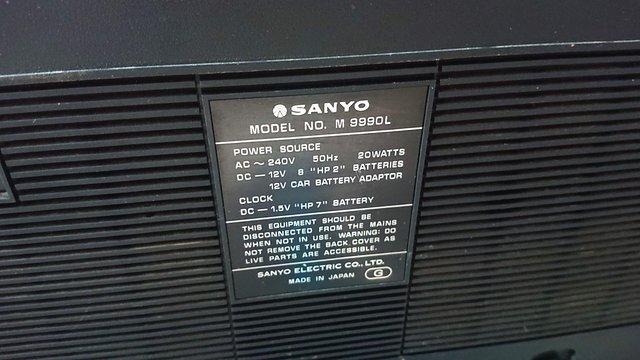 Image 6 of Sanyo M9990L Vintage Radio/Cassette - A Classic!