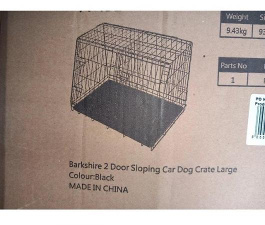 Image 4 of Large sloping dog crate.Your pet travels safely