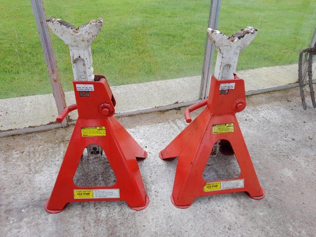 Preview of the first image of Clarke axle stands for sale.