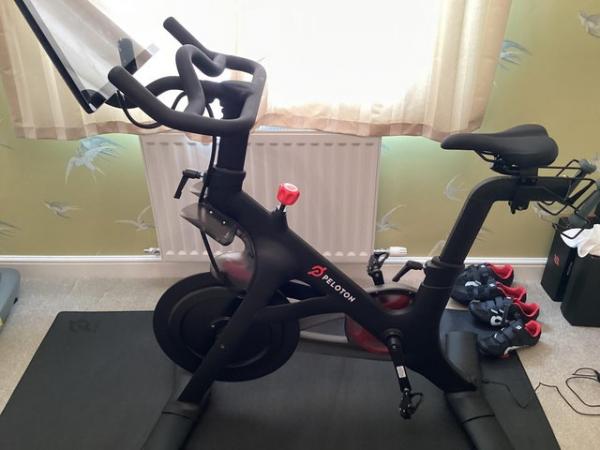Image 2 of Peloton exercise bike ready to ride