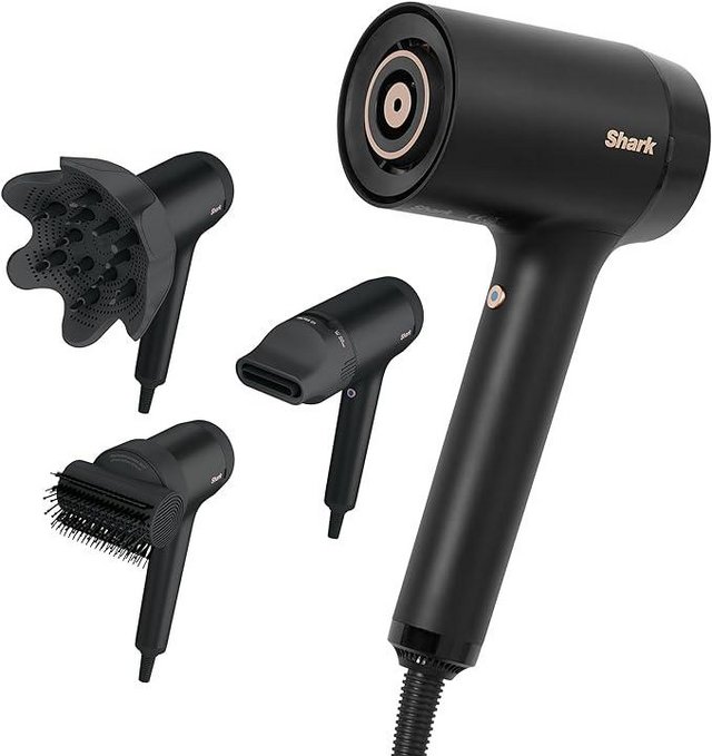 Preview of the first image of Shark STYLE iQ Hair Dryer & Styler 3-in-1 with Style Brush.