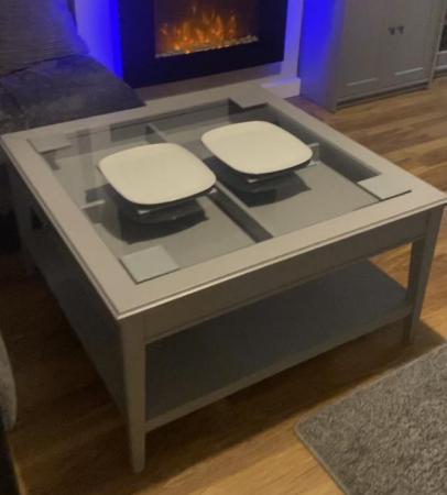 Image 1 of Ikea laitorp grey coffee table