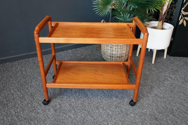 Preview of the first image of Mid Century Danish Vintage Hostess Drinks Trolley Teak.