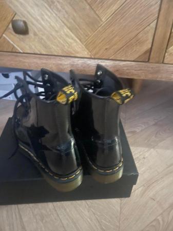 Image 1 of Doc martens patent boots size 4