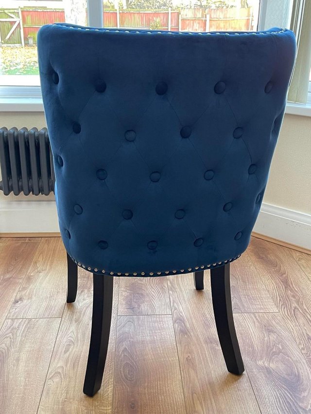 Preview of the first image of -- CHAIR COLOUR : BLUE BRAND NEW --.