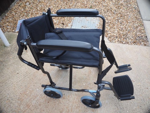 Preview of the first image of (B) Manual wheelchair Folding Light weight wheelchair.