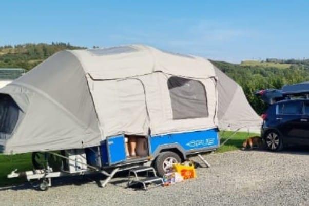 Image 2 of Opus Air Inflatable Folding Camper Caravan Easy Tow Motor Ho