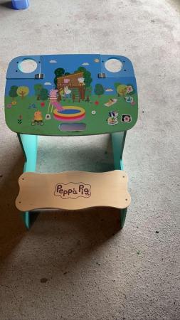 Image 2 of Peppa kids pig desk hardly used
