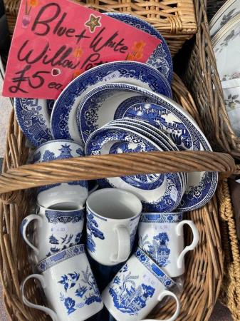 Image 2 of Blue & White Willow Pattern etc.,