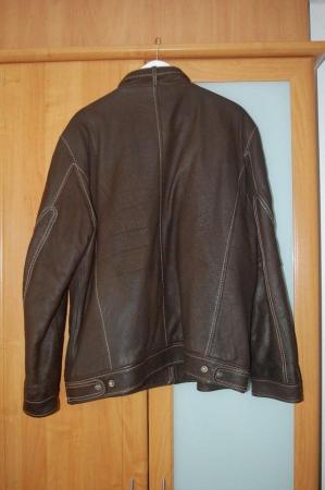 Image 2 of Suede Dark Brown Leather Jacket Size 3XL Excellent