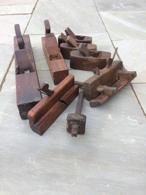 Preview of the first image of Assorted wooden carpentry tools.