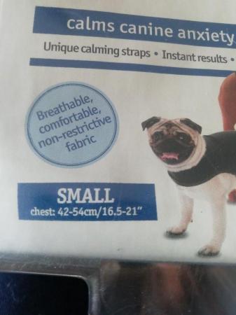Image 4 of Anxiety Wrap for dogs SIZE Small BLACK Brand New in box