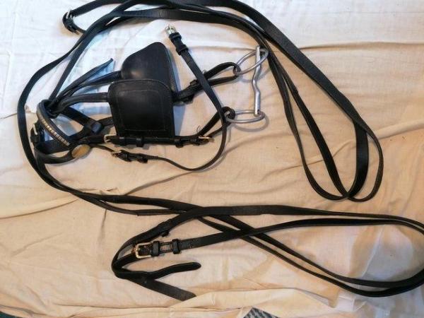 Image 1 of Leather driving harness for small pony ie 11hh +