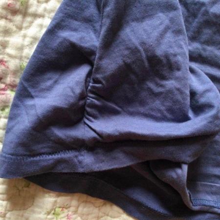 Image 6 of NEXT sz14 Slate Blue Decorated Cap Sleeve T Shirt
