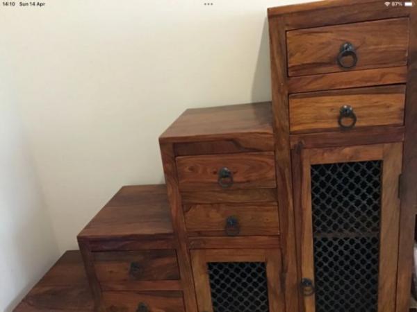 Image 1 of Solid wood Sheesham Style Cabinet